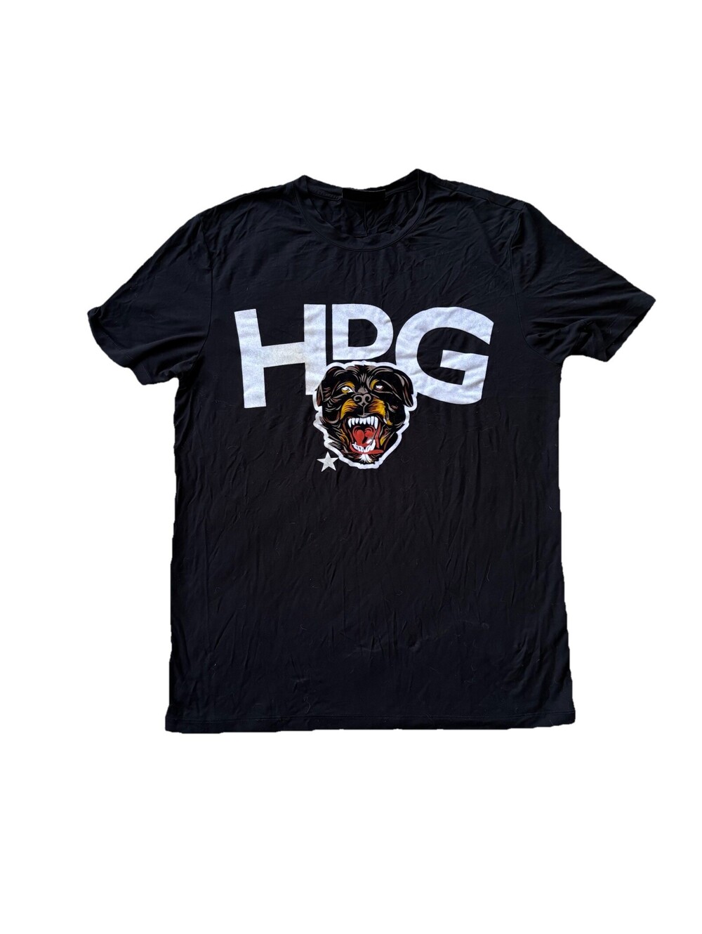 Givenchy Paris Rottweiler Graphic T-Shirt Size Large Black Short Sleeve HDG